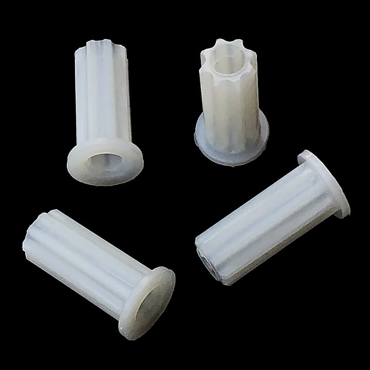 Plastic Caster Inserts for Vox Trolleys with 3/4" (~13mm) Inside Diameter Tubing (set of four) image 1