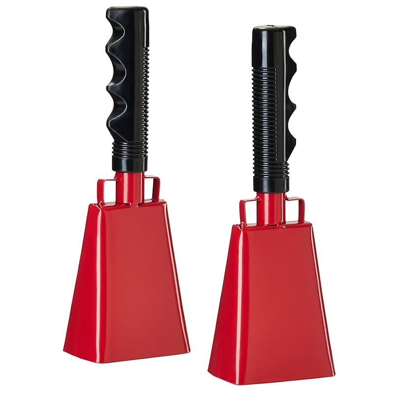 Cow Bell With Handle, 2 Pack Cowbells For Sporting Events, 10 Inch Cowbells  Noise Makers Cheering Bell For Football Games, Stadiums, Halloween Gifts
