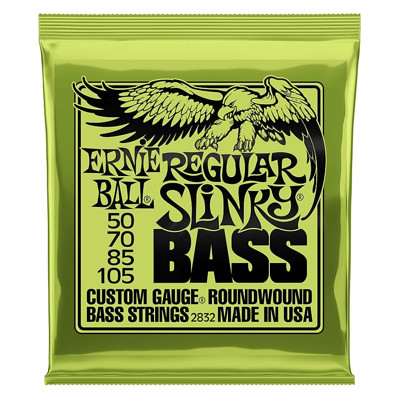 Ernie Ball 2832 Regular Slinky Round Wound Electric Bass Strings (50-105) image 1