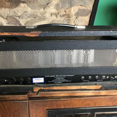 CARLSBRO 100 Twin channel Power Amp 1974 noire