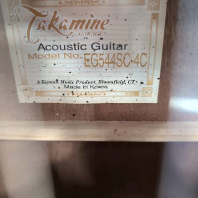 Takamine EG544SC-4C Koa/Cedar Acoustic Electric Guitar Guitar w/OHSC image 3