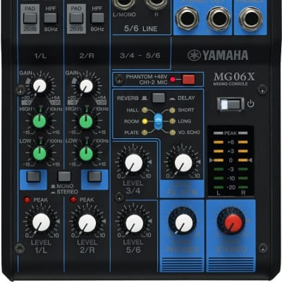 Yamaha MG06X 4-Channel Compact Mixer image 1