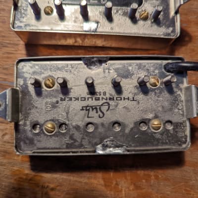 Suhr Thornbucker Neck and Bridge set 50mm/53mm - Raw nickel | Reverb