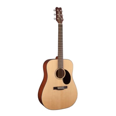 Jasmine JD39-NAT Dreadnought Acoustic Guitar with Case, Natural image 2