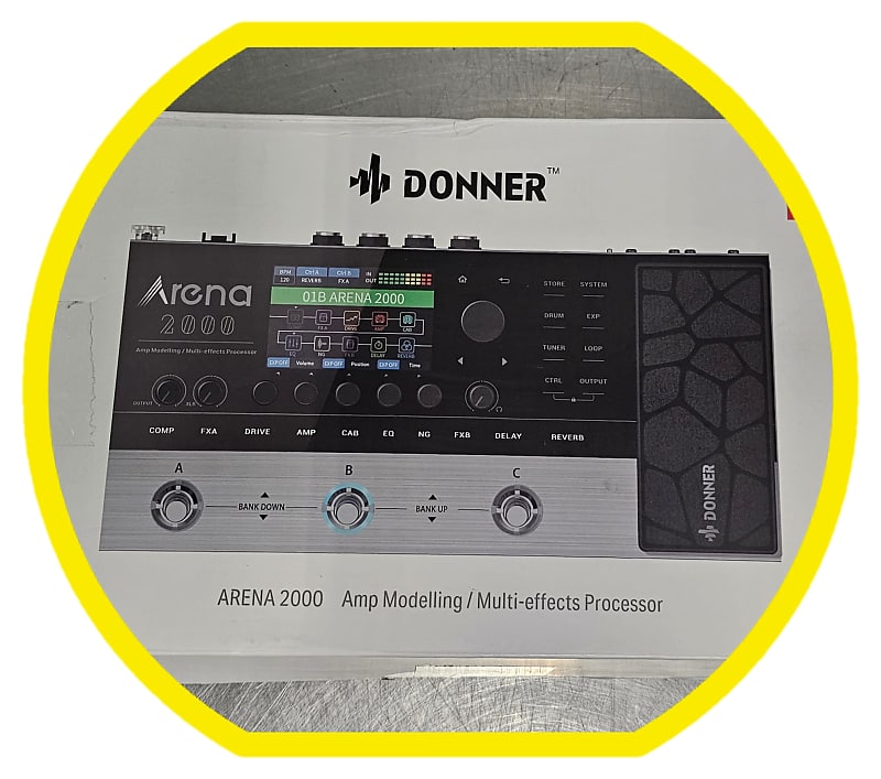 DONNER ARENA 2000 GUITAR MULTI EFFECTS PROCESSOR PEDAL/AMP Reverb