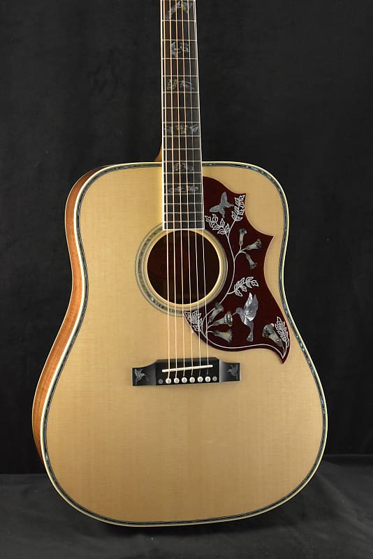 Gibson Custom Shop Hummingbird Custom Koa Antique Natural image 1