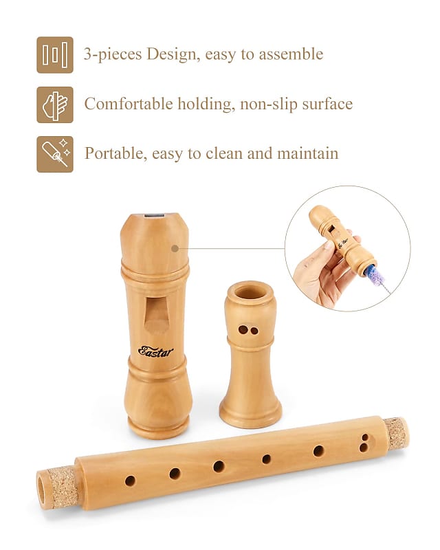 Soprano Recorder Instrument For Kids Adults Beginners, Baroque