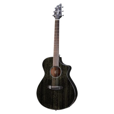 Breedlove Rainforest S Concert Black Gold CE Acoustic Electric Guitar with African Mahogany image 1