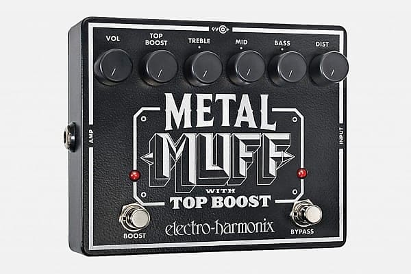 Electro Harmonix METAL-MUFF Metal Distortion with Top Boost Effect Pedal image 1