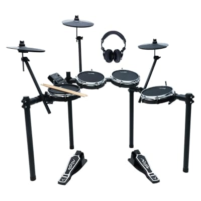  Pyle Pro Electronic Drum kit - Portable Electric Tabletop Drum  Set Machine with Digital Panel, 7 Drum Pad, Hi-Hat / Kick Bass Pedal  Controller USB AUX -Tom Toms, Hi-Hat, Snare Drums