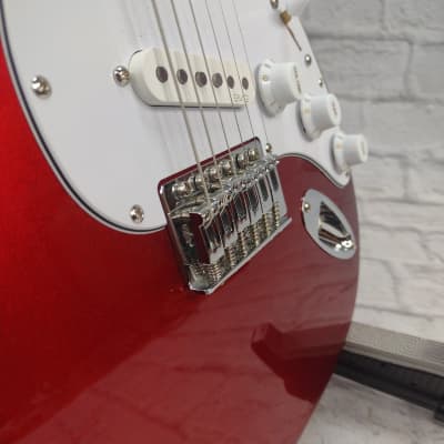 Gatto Strat Style Red Electric Guitar image 4