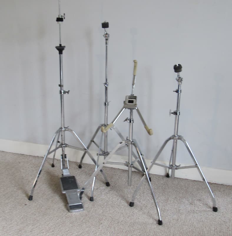 Beverley Hardware Set cymbal , hi hat and snare stands Reverb