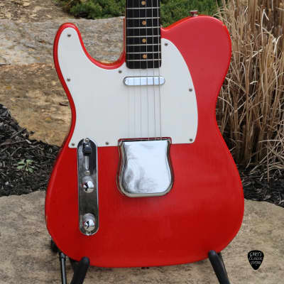 1960 Fender Slab Board Telecaster Rare Duco Red Lefty image 1