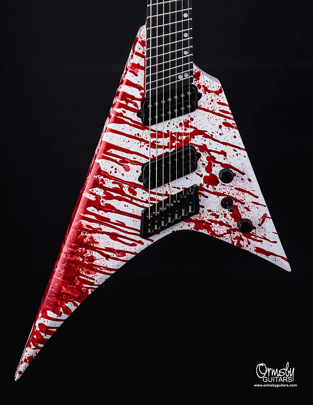 Ormsby Metal V GTR+ MULTISCALE - 7 string 2019 Blood Splatter | Reverb