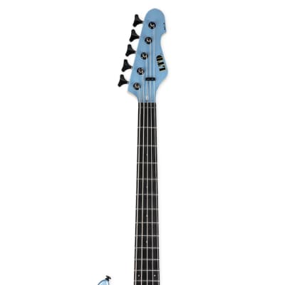 LTD AP-5 5-String Bass Guiltar - Pelham Blue image 3