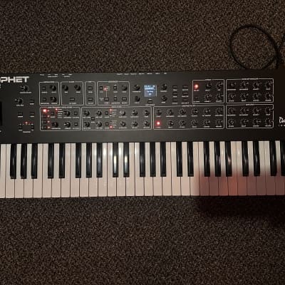 Sequential Prophet Rev2 61-Key 16-Voice Polyphonic Synthesizer 2018 - Present - Black with Wood Sides image 1