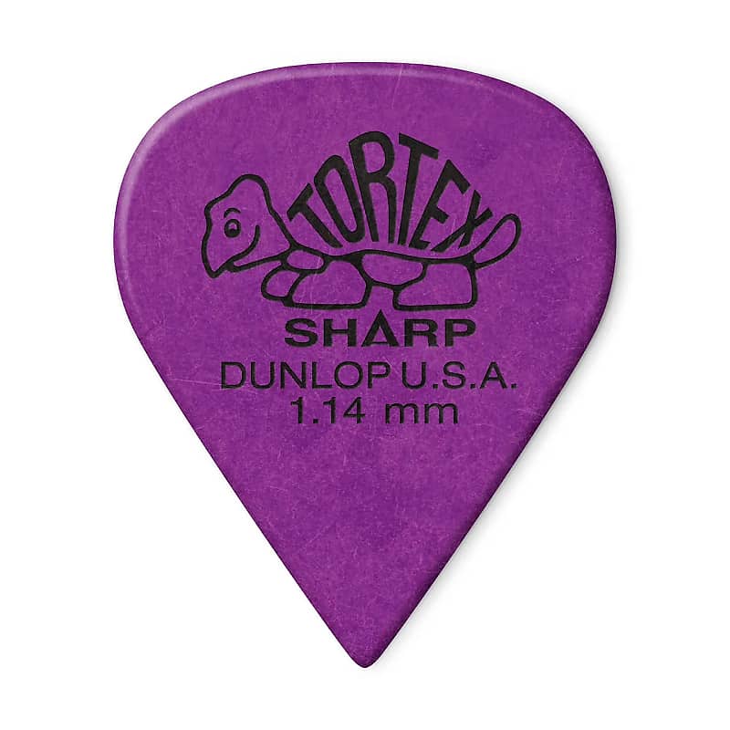 Dunlop 412R114 Tortex Sharp 1.14mm Guitar Picks (72-Pack) image 1