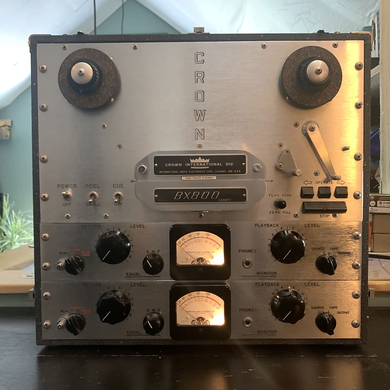 Crown BX822 Pro Vintage Two-Track Tube Analog Reel-To-Reel Tape Recorder  (1962)