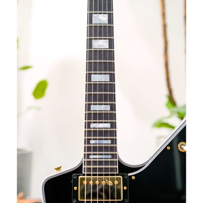 Gibson Custom Explorer Custom-Ebony w/Ebony Fingerboard & Gold Hardware image 3