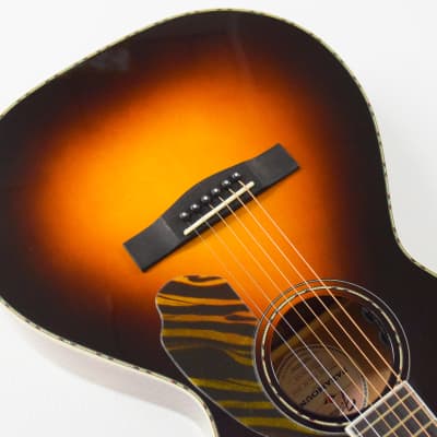 Fender PS-220E Parlor Acoustic-electric Guitar - 3-tone Vintage Sunburst image 5