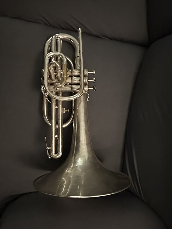 Bach Mercedes Mellophone (Key of F) 19601980 Silver Plated Reverb