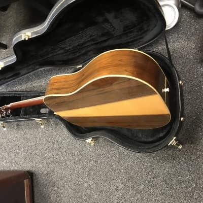 Morris LF-5 Tree of Life acoustic guitar in sunburst made in Japan 1980s in excellent condition with hard case . image 9