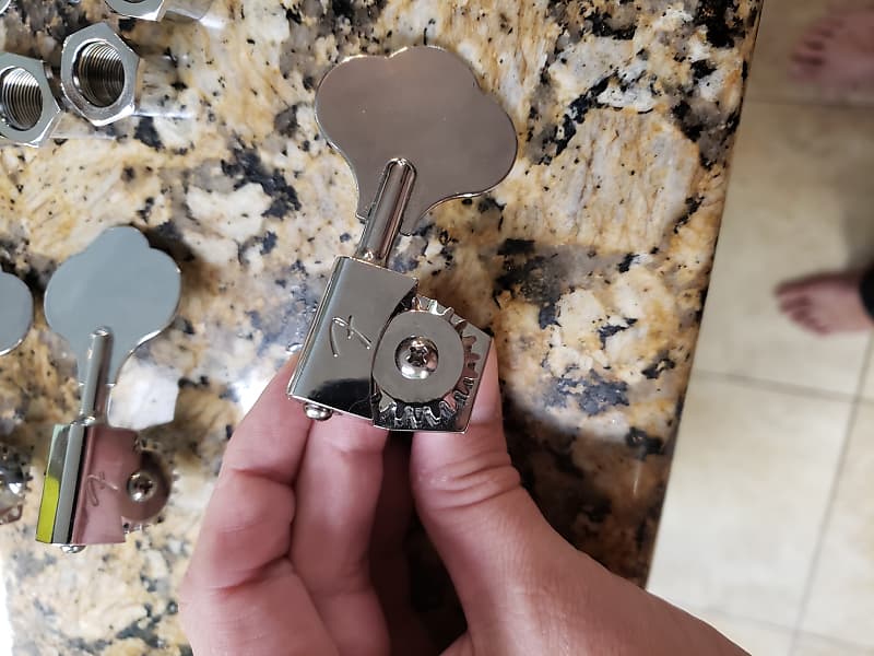 Fender Deluxe 5 String F Stamped Bass Tuners Reverb