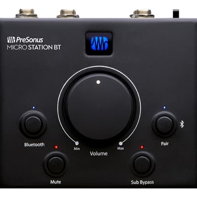 PreSonus MicroStation BT 2.1 Monitor Controller w/ Bluetooth Wireless Audio image 1