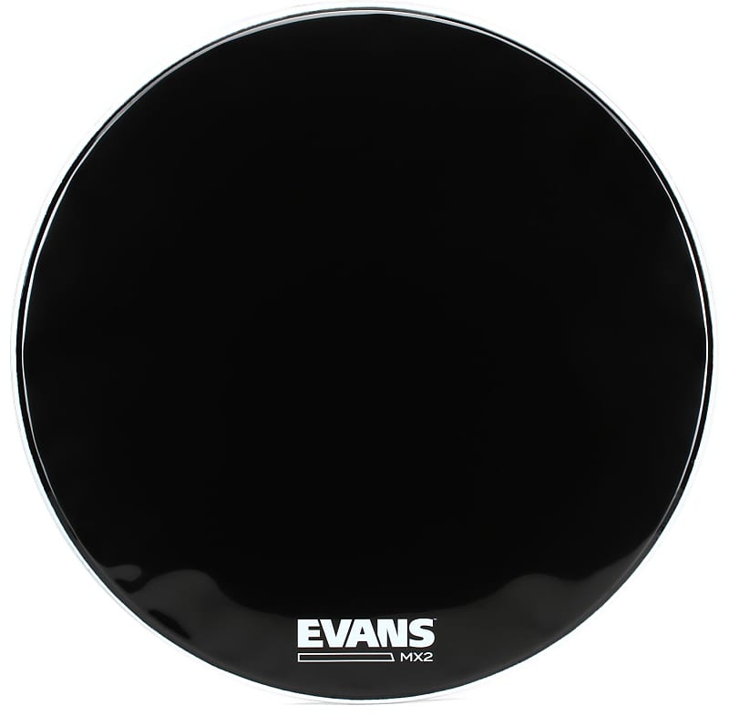 Evans MX2 Black Marching Bass Drumhead - 30 inch image 1