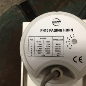 EAW PH15 PAGING HORN WHITE NEW image 3