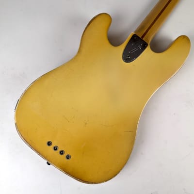 Fender  Tele Bass 1976 - Blond White Humbucker HSC image 7