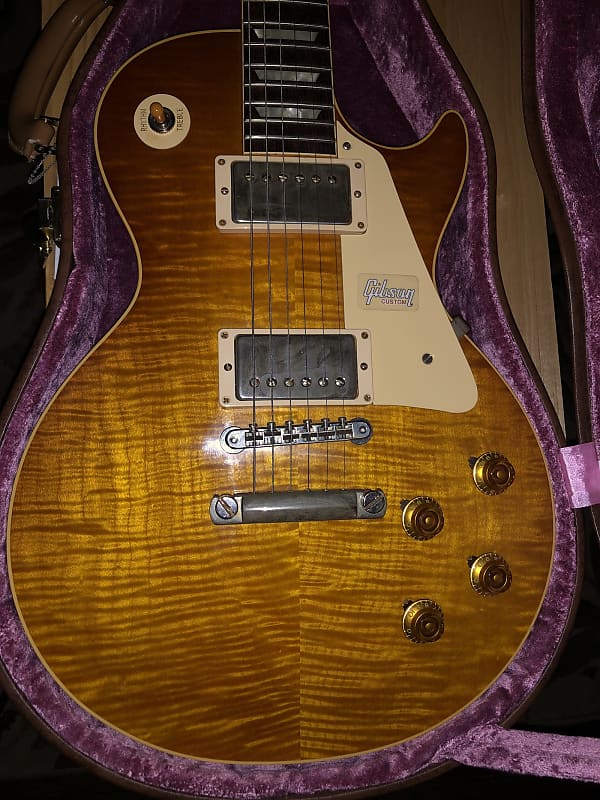 Gibson Custom Shop Historic 59 Les Paul Standard 2018 Honey Lemon Vos Lightly Aged 2018 - Honey Lemon image 1