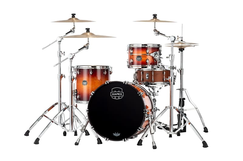 MAPEX - SE401XHPO Saturn Evolution Hybrid Straight Ahead 3 Pezzi Exotic Sunburst image 1