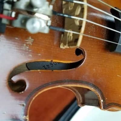 Suzuki Etude Knilling 220 size 1/16 violin, Japan, Very Good Condition, w Case & Bow image 23