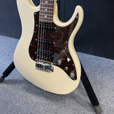 FGN ( Fuji-Gen) Odyssey J- Standard  guitar 2019 Antique White HSS w/ gig bag image 4