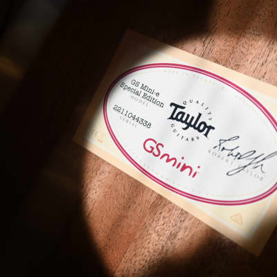 Taylor GS Mini-e Special Edition - Trans Black #4338 image 11