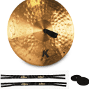Zildjian 20" K Symphonic Cymbal Pair (2) Concert Band & Orchestra FREE Straps/Pads Authorized Dealer