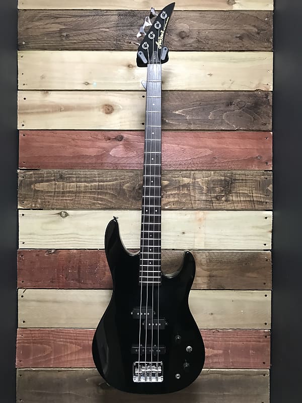 Aria Pro II SLB-2 Black 1980s | Reverb