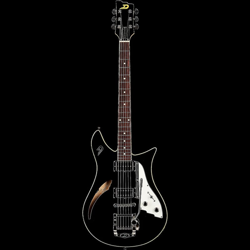 Duesenberg Double Cat Black Electric Guitar Reverb