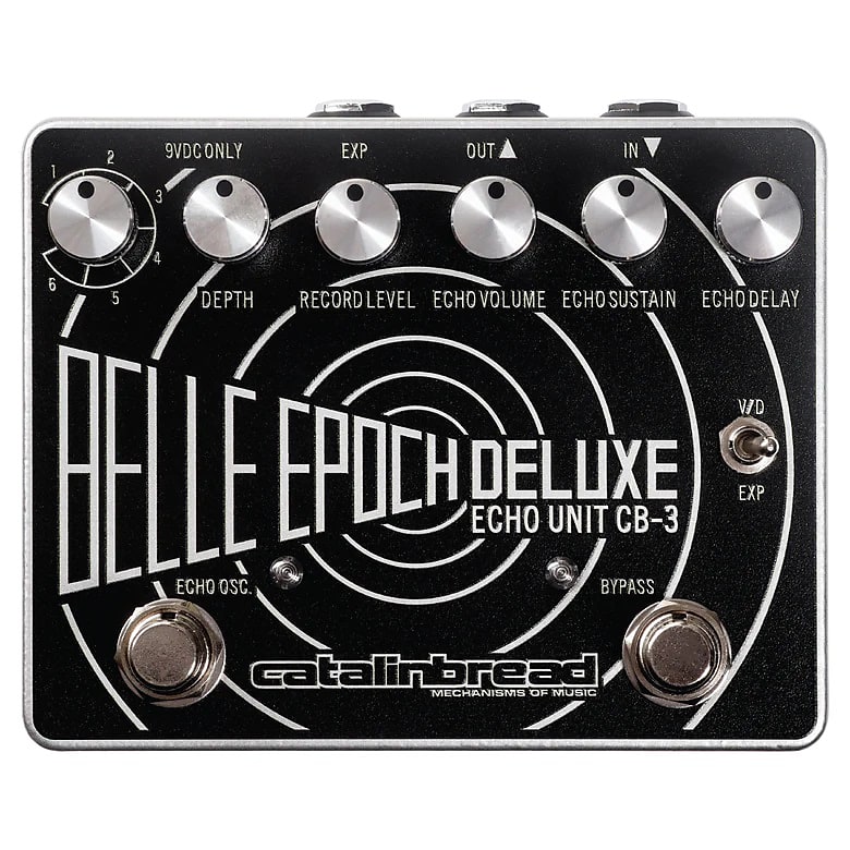 New Catalinbread Belle Epoch Deluxe (Black and Silver) Delay Guitar Pedal image 1
