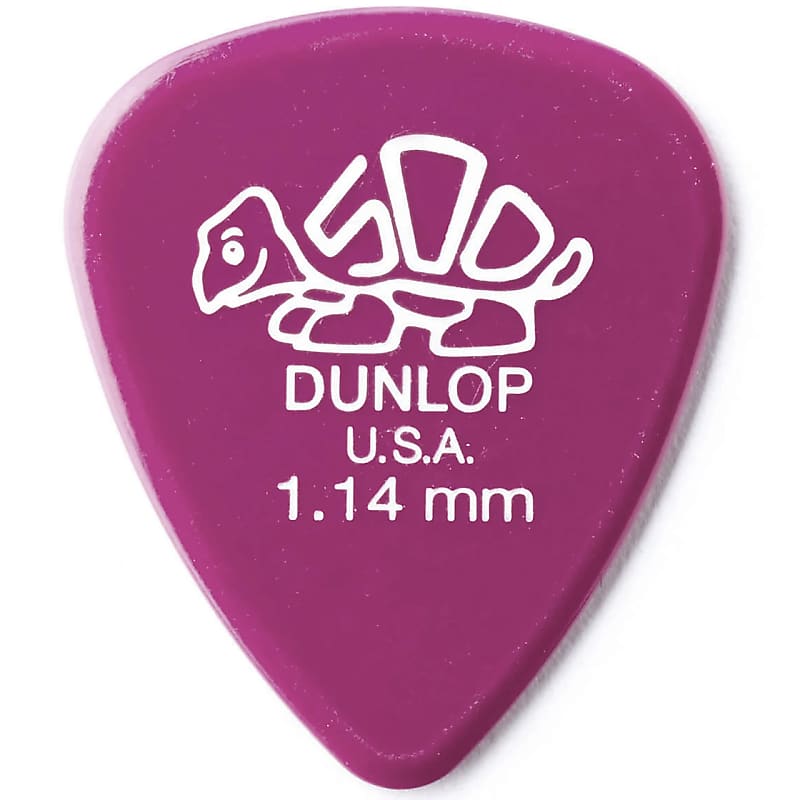 Dunlop 41R114 Delrin 500 Standard 1.14mm Guitar Picks (72-Pack) image 1