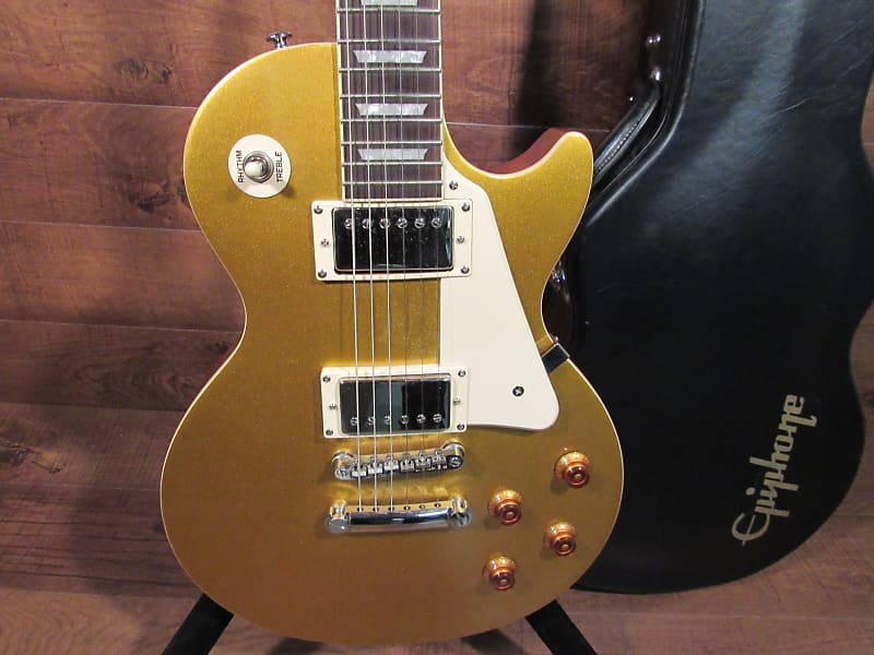 2013 Epiphone Les Paul Standard Gold Top With Original Case