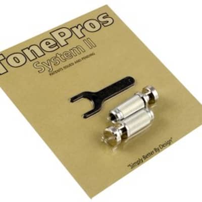 TonePros VS1-N Standard Vintage Locking Tailpiece Studs image 1