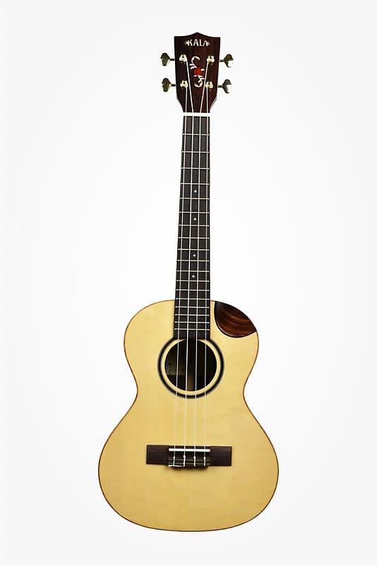 KALA Solid Spruce Scallop Tenor Ukulele, with Scallop Cutaway with