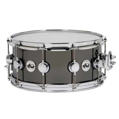 Drum Workshop 5.5X14 Snare Drum Black Nickel over Brass with Chrome Hardware image 2