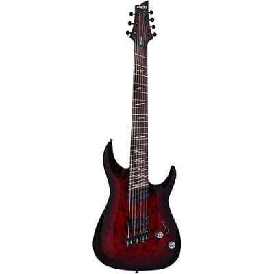 Schecter Guitar Research Omen Elite-7 MS Electric Guitar Black Cherry Burst 2464 for sale