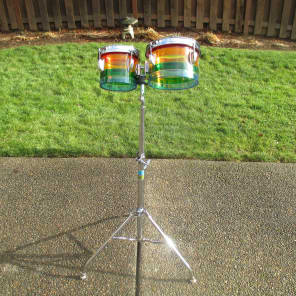 Ludwig Super Rare Vintage Vistalite 6 & 8 Inch Toms, Rainbow