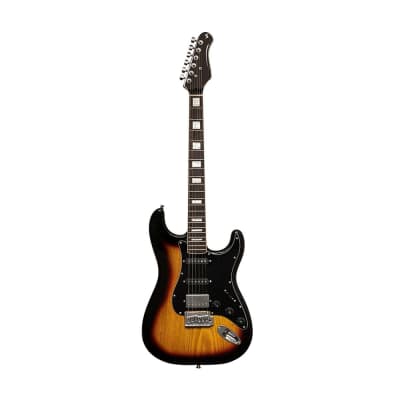 Stagg SES-60 Vintage Series S Style Sunburst Electric Guitar OPEN BOX for sale