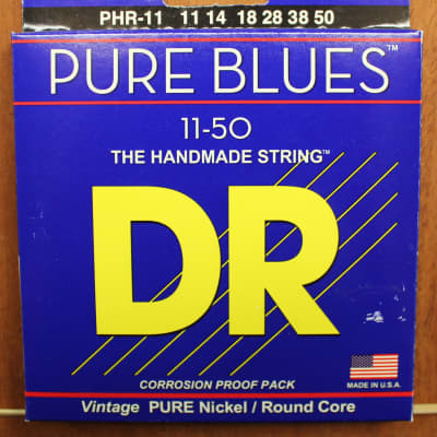 DR Strings Pure Blues PHR-11 11-50 Electric Guitar Strings image 1