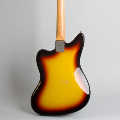 Fender Jaguar Solid Body Electric Guitar (1966), ser. #171100, black tolex hard shell case. image 2